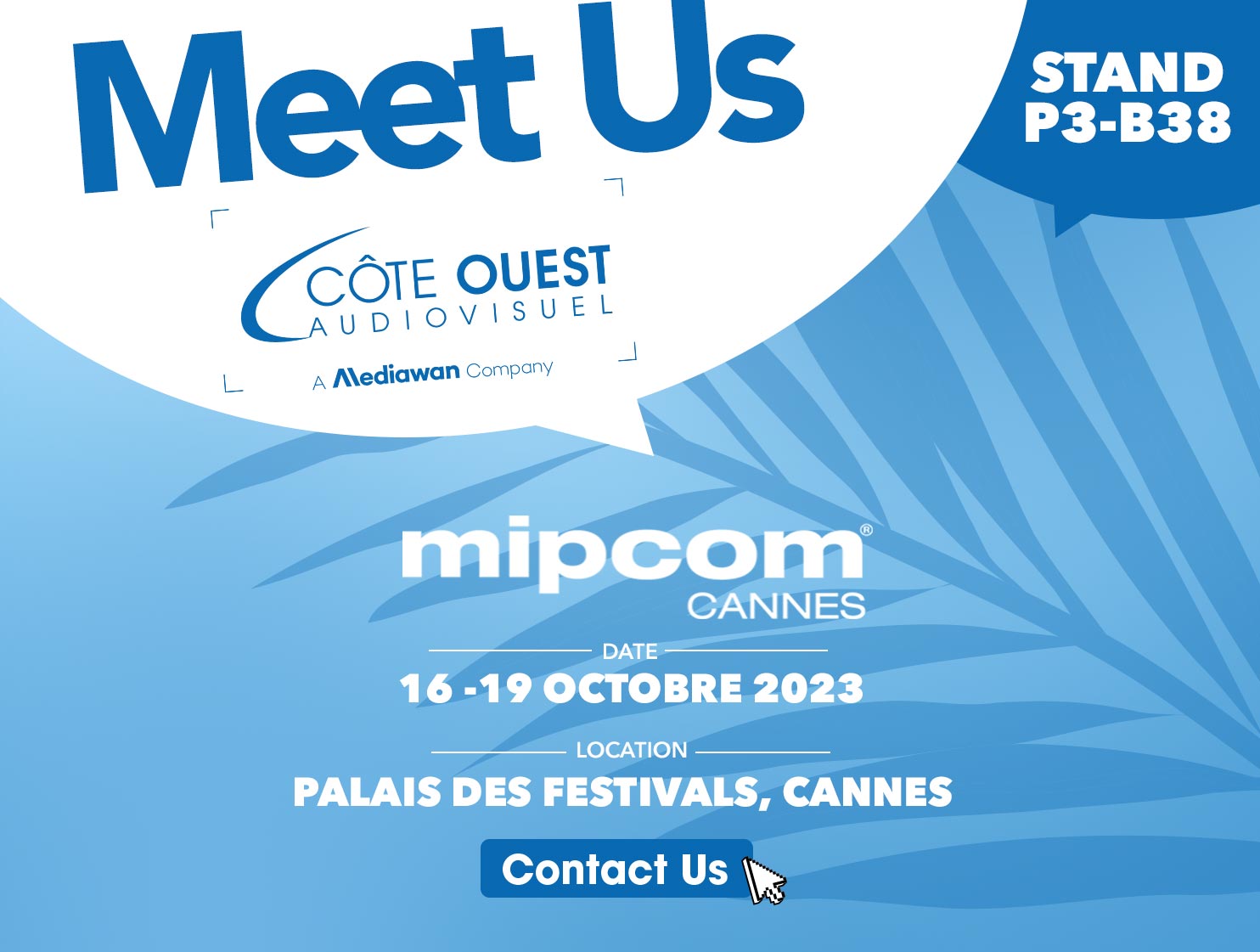 Meet Us Côte Ouest Audiovisuel Mip Africa 16-19 octobre 2023